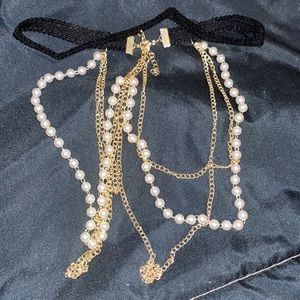 ❌ DONATED ❌ Gold and Pearl Thigh Chain